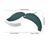 Multifunction Stainless Steel Leaf Shape Folding Pocket Knife Fruit Camping Outdoor Kitchen Tools Survival Knife (Green) - Green