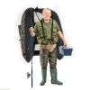 Inflatable Fishing Float Tube with Pump Storage Pockets and Fish Ruler - Camouflage