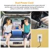 24L Portable Car Cooler 12V Car Refrigerator Travel Cooling Warmer Fridge Box Home Use - US Plug