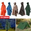 Waterproof 3-in-1 Raincoat Backpack Cover for Hiking, Cycling, and Camping - Protects Your Gear from the Elements - Orange