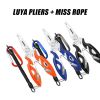 Multifunction Fishing Pliers Hook Picker Lost Rope Hanging Buckle Fishing Scissors Small Lure Fishing Supplies Tool Accessories - Blue