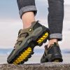 Professional High-quality All-season General Hiking Shoes Non-slip Wear-resistant Men Sneakers Breathable Casual Women Sneakers - Army Green - 37