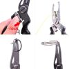 Multifunction Fishing Tools Accessories for Goods Winter Tackle Pliers Vise Knitting Flies Scissors 2021 Braid Set Fish Tongs - red and black