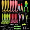 Bionic Bait VIB Thunder Frog Soft Bait; Decoy Lure With Bright Slice; Bait Set - Basic suit (25pcs)