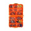 165pcs Fishing Accessories Kit With Box - Tangerine