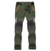 Softshell Pants, Water Repellant Outdoor Apparel - Gray - M