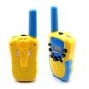 2pcs/pack Kids Walkie Talkie 22 Channel Bidirectional Wireless Radio Toy With Backlight LCD Flashlight For Outdoor; Camping; 3km Range Hiking - Yellow