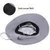 Bucket Hat Summer Men Women Fishing Boonie Hats UV Protection Long Large Wide Brim Hiking Sun Hat Outdoor Cap - Gray