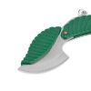 Multifunction Stainless Steel Leaf Shape Folding Pocket Knife Fruit Camping Outdoor Kitchen Tools Survival Knife (Green) - Green