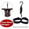 UPGRADE Fishing Waders for Men&Women with Boots Waterproof;  Nylon Chest Wader with PVC Boots & Hanger Brown - Brown - Men 11/Women 13