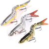 3pcs 8 Segment Fishing Lure Multi Jointed Artificial Bait Slow Sinking Bionic Fishing Bait Ice Fishing Gear - 390 (3pcs With Box )