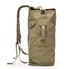 Men's Canvas Backpack Rucksack Hiking Travel Duffle Bag Military Handbag Satchel - Khaki - 35L