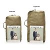 Men's Canvas Backpack Rucksack Hiking Travel Duffle Bag Military Handbag Satchel - Black - 25L