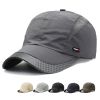 Quick-drying Mesh Baseball Cap - Breathable Sun Hat for Men - Outdoor Fishing & Summer Activities - Light Grey - Adjustable (56-60cm)