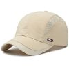 Quick-drying Mesh Baseball Cap - Breathable Sun Hat for Men - Outdoor Fishing & Summer Activities - Light Grey - Adjustable (56-60cm)